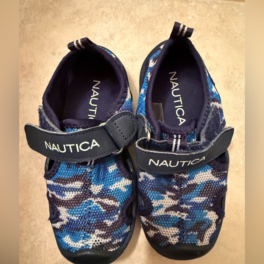 Nautica Blue Water Shoes Slip-On with Velcro